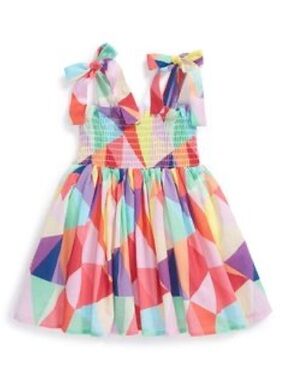 Halabaloo Pastel Stripe Smocked Dress - Pink, Mint, Lavender